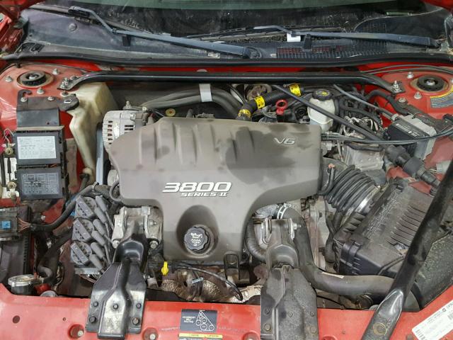 2G1WX15K229148724 - 2002 CHEVROLET MONTE CARL RED photo 7