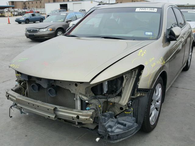 1HGCP26859A086500 - 2009 HONDA ACCORD EXL GOLD photo 2