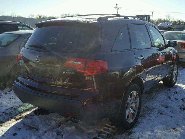 2HNYD28679H528794 - 2009 ACURA MDX TECHNO BURGUNDY photo 4