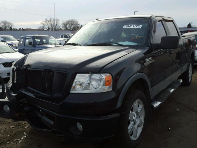 1FTPW14558FA69056 - 2008 FORD F150 SUPER BLACK photo 2