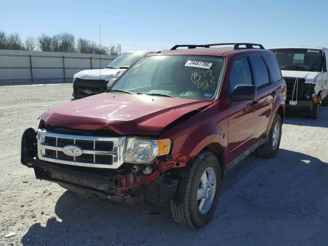 1FMCU03729KB79925 - 2009 FORD ESCAPE XLT RED photo 2