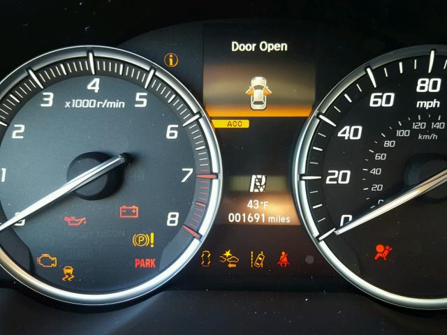 19UUB1F5XJA004171 - 2018 ACURA TLX TECH CHARCOAL photo 8