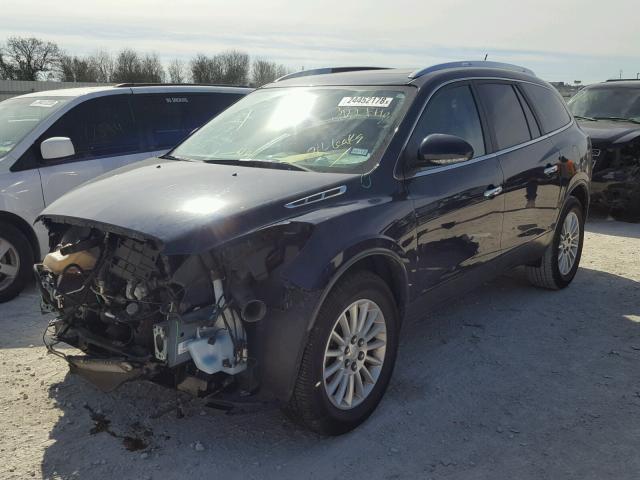 5GAKVBED2BJ302776 - 2011 BUICK ENCLAVE CX BLUE photo 2