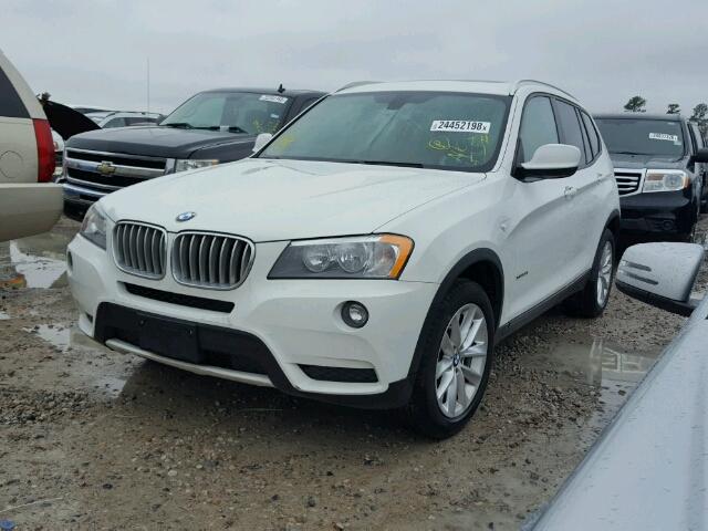 5UXWX9C56E0D31563 - 2014 BMW X3 XDRIVE2 WHITE photo 2