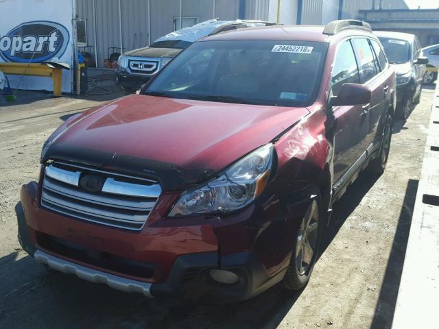 4S4BRBJC6D3270188 - 2013 SUBARU OUTBACK 2. RED photo 2