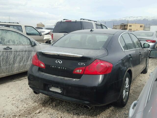 JN1CV6AR0AM454129 - 2010 INFINITI G37 BLACK photo 4