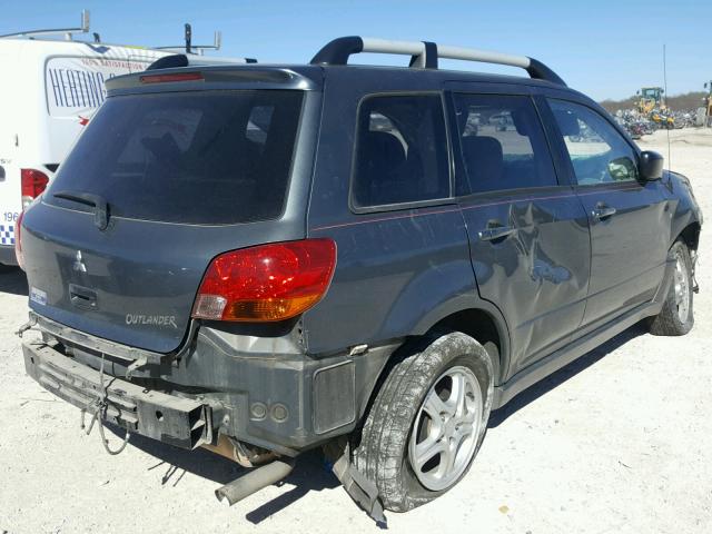 JA4LX31F64U007623 - 2004 MITSUBISHI OUTLANDER GRAY photo 4