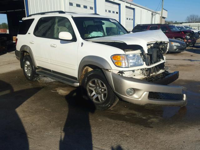 5TDZT34A24S226952 - 2004 TOYOTA SEQUOIA SR WHITE photo 1