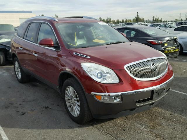 5GAER23778J185350 - 2008 BUICK ENCLAVE CX RED photo 1