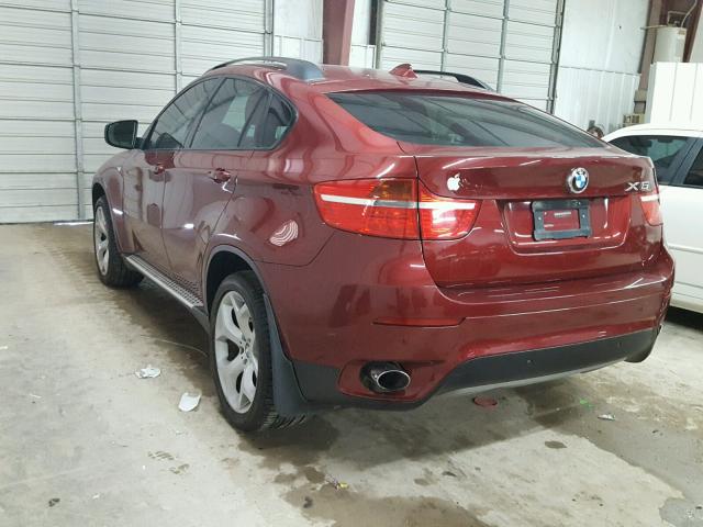 5UXFG43558L221803 - 2008 BMW X6 XDRIVE3 RED photo 3