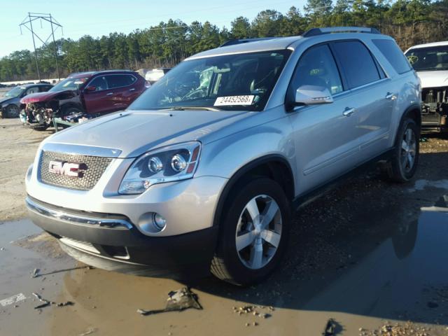 1GKKRRED4BJ109657 - 2011 GMC ACADIA SLT ვერცხლისფერი ფოტო 2