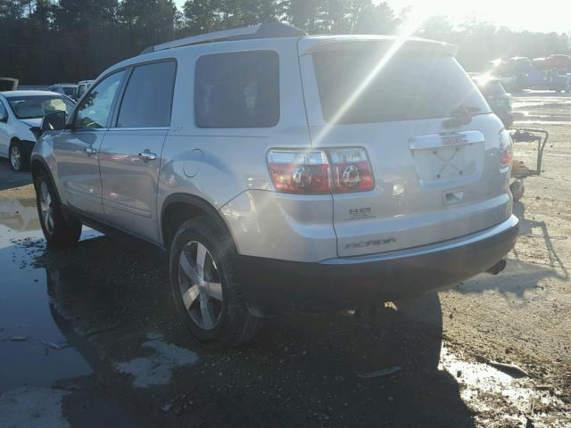 1GKKRRED4BJ109657 - 2011 GMC ACADIA SLT ვერცხლისფერი ფოტო 3