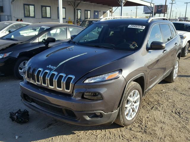 1C4PJLCB6HW573360 - 2017 JEEP CHEROKEE L GRAY photo 2