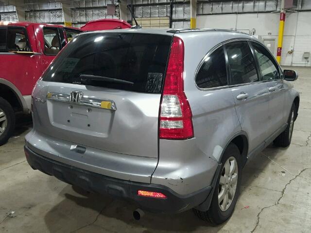 JHLRE48727C117107 - 2007 HONDA CR-V EXL SILVER photo 4