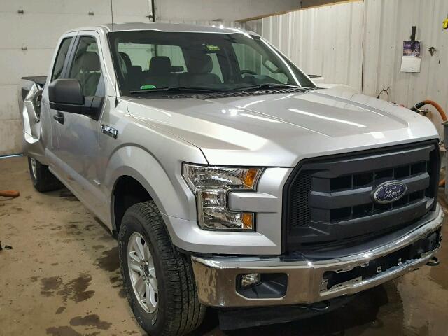 1FTEX1EP7HFA79611 - 2017 FORD F150 SUPER SILVER photo 1