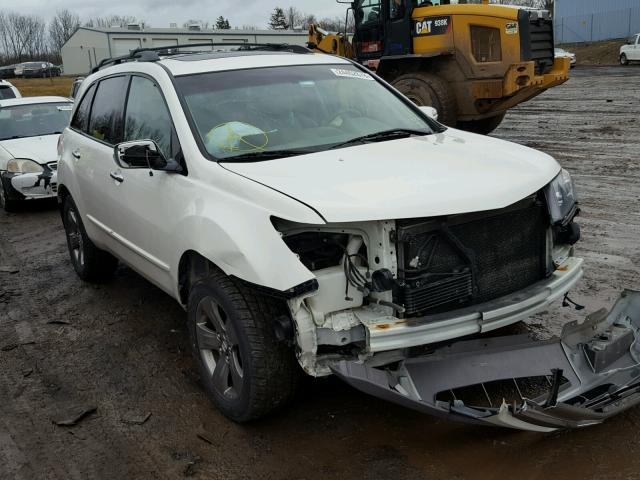 2HNYD28869H508702 - 2009 ACURA MDX SPORT WHITE photo 1