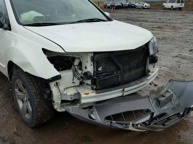 2HNYD28869H508702 - 2009 ACURA MDX SPORT WHITE photo 9