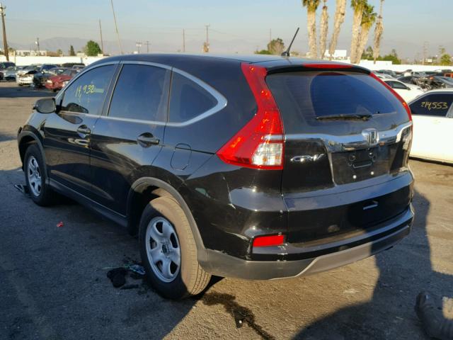 3CZRM3H30FG715113 - 2015 HONDA CR-V LX BLACK photo 3