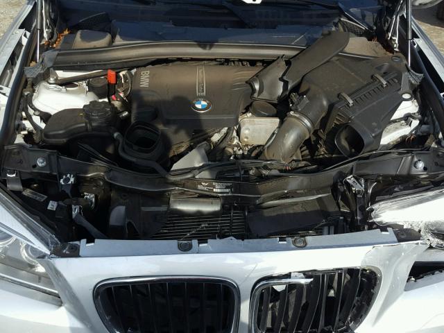 WBAVM1C56EVW56007 - 2014 BMW X1 SDRIVE2 SILVER photo 7