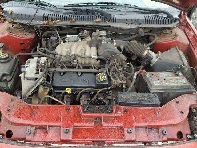 1FAFP53U5XG322688 - 1999 FORD TAURUS SE RED photo 7