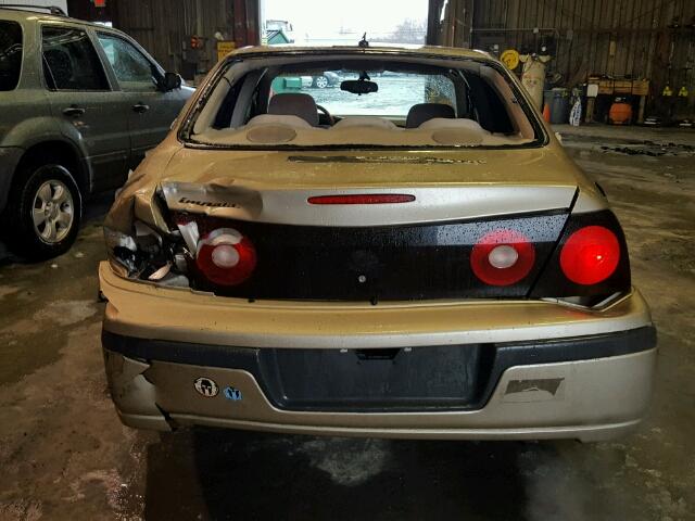 2G1WF52EX59130839 - 2005 CHEVROLET IMPALA 金色 照片 9
