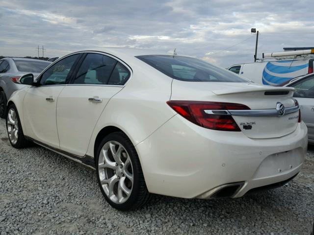 2G4GT5GX2E9315557 - 2014 BUICK REGAL GS WHITE photo 3