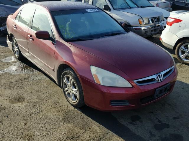 1HGCM56336A182636 - 2006 HONDA ACCORD SE BURGUNDY photo 1