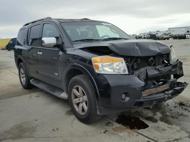 5N1BA08D18N616510 - 2008 NISSAN ARMADA SE BLACK photo 1