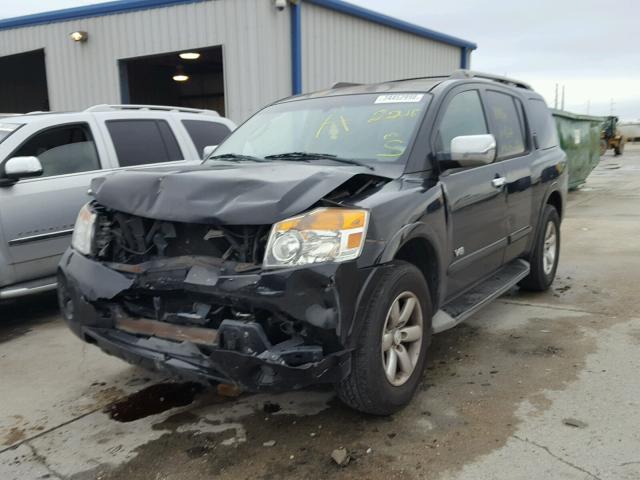 5N1BA08D18N616510 - 2008 NISSAN ARMADA SE BLACK photo 2