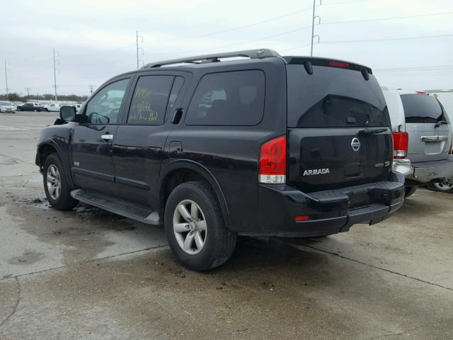 5N1BA08D18N616510 - 2008 NISSAN ARMADA SE BLACK photo 3