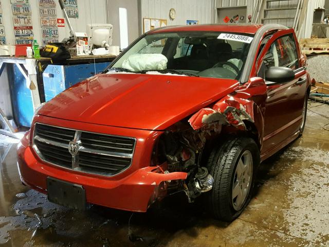 1B3HB48B28D528008 - 2008 DODGE CALIBER SX RED photo 2