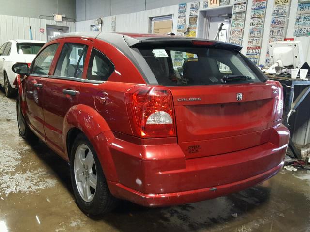 1B3HB48B28D528008 - 2008 DODGE CALIBER SX RED photo 3