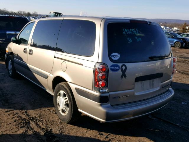 1GNDX03E73D283022 - 2003 CHEVROLET VENTURE BEIGE photo 3