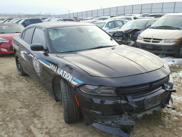 2C3CDXKT3FH739177 - 2015 DODGE CHARGER PO BLACK photo 1