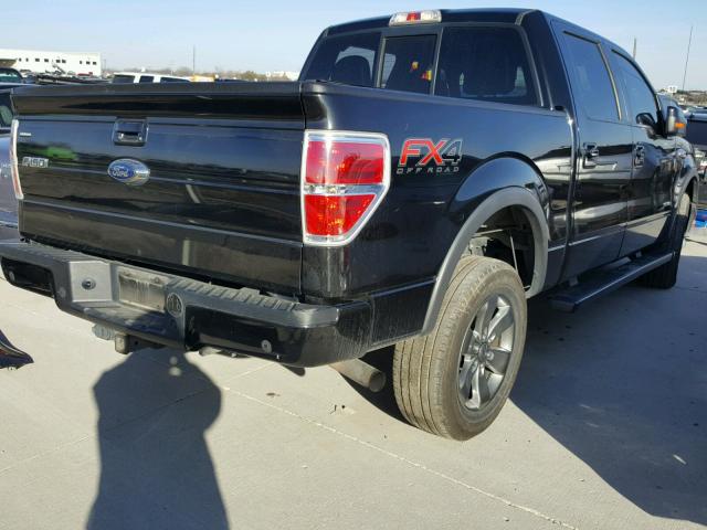 1FTFW1ET4DKF25610 - 2013 FORD F150 SUPER BLACK photo 4