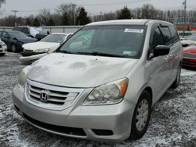 5FNRL38278B093537 - 2008 HONDA ODYSSEY LX SILVER photo 2