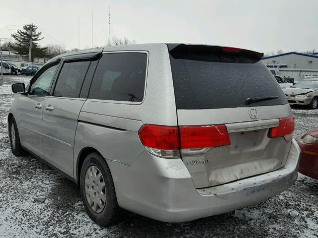 5FNRL38278B093537 - 2008 HONDA ODYSSEY LX SILVER photo 3