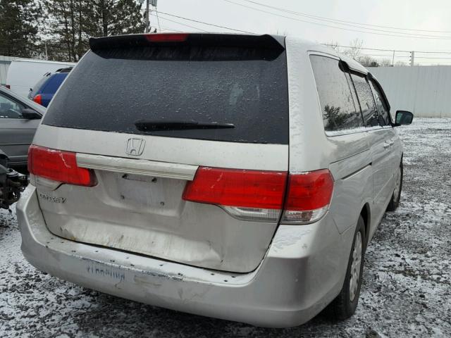 5FNRL38278B093537 - 2008 HONDA ODYSSEY LX SILVER photo 4