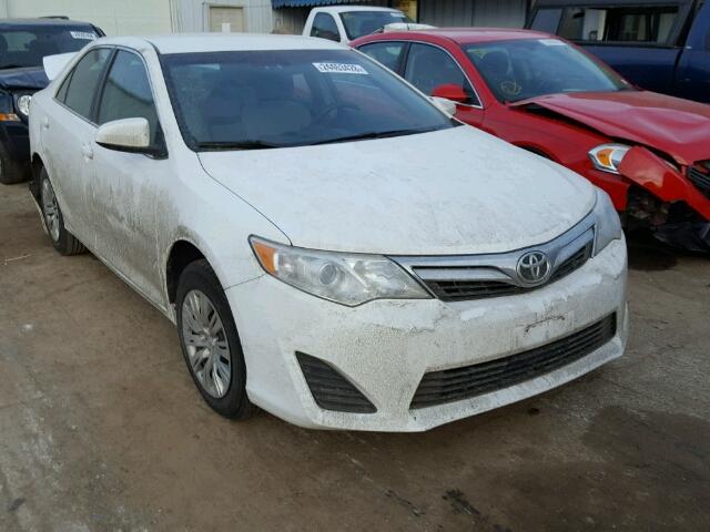 4T1BF1FK4EU406719 - 2014 TOYOTA CAMRY L WHITE photo 1