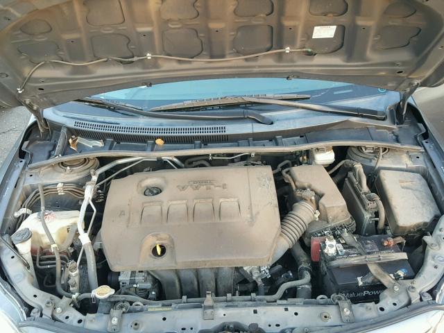 2T1BU4EE0BC649606 - 2011 TOYOTA COROLLA BA GRAY photo 7