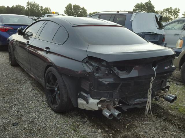 WBS6C9C50EDV73650 - 2014 BMW M6 GRAN CO BLACK photo 3