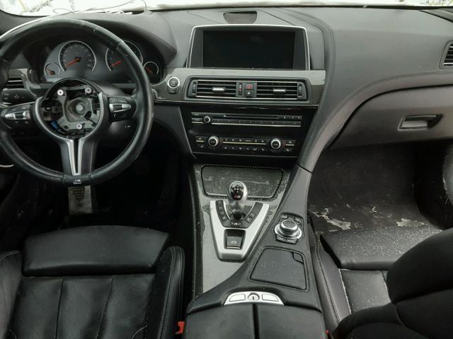WBS6C9C50EDV73650 - 2014 BMW M6 GRAN CO BLACK photo 9