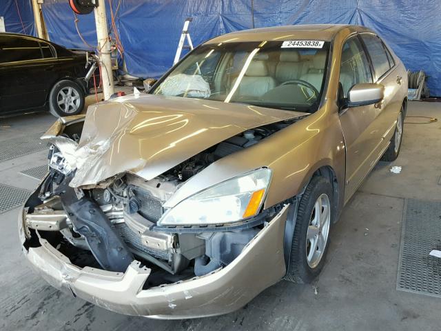 1HGCM56603A130807 - 2003 HONDA ACCORD EX GOLD photo 2