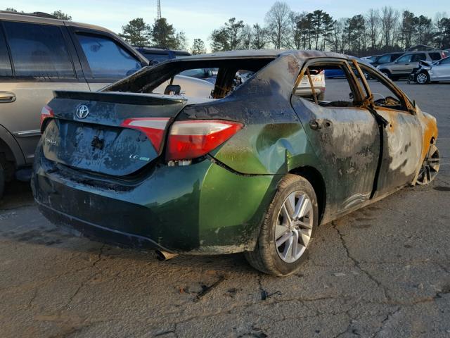 2T1BPRHE0GC557287 - 2016 TOYOTA COROLLA EC GREEN photo 4