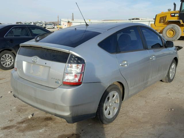 JTDKB20UX57037444 - 2005 TOYOTA PRIUS SILVER photo 4