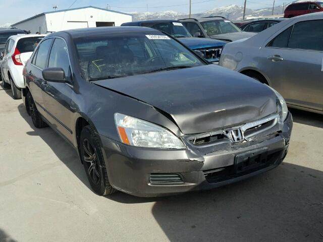 1HGCM66576A041446 - 2006 HONDA ACCORD EX GRAY photo 1