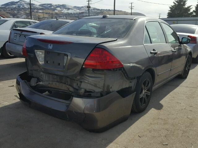 1HGCM66576A041446 - 2006 HONDA ACCORD EX GRAY photo 4