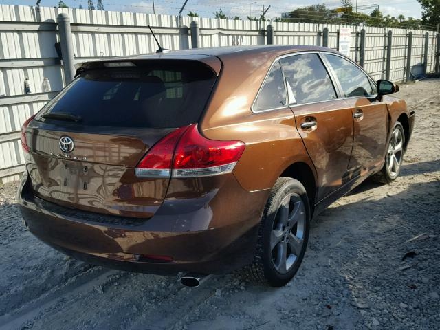 4T3ZK3BB1BU034934 - 2011 TOYOTA VENZA BASE BROWN photo 4