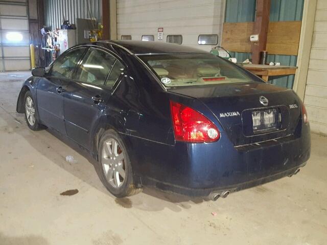 1N4BA41E64C916456 - 2004 NISSAN MAXIMA SE BLUE photo 3