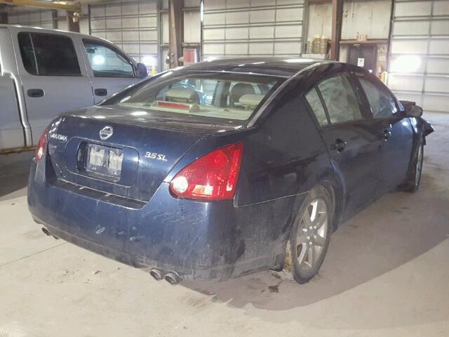 1N4BA41E64C916456 - 2004 NISSAN MAXIMA SE BLUE photo 4